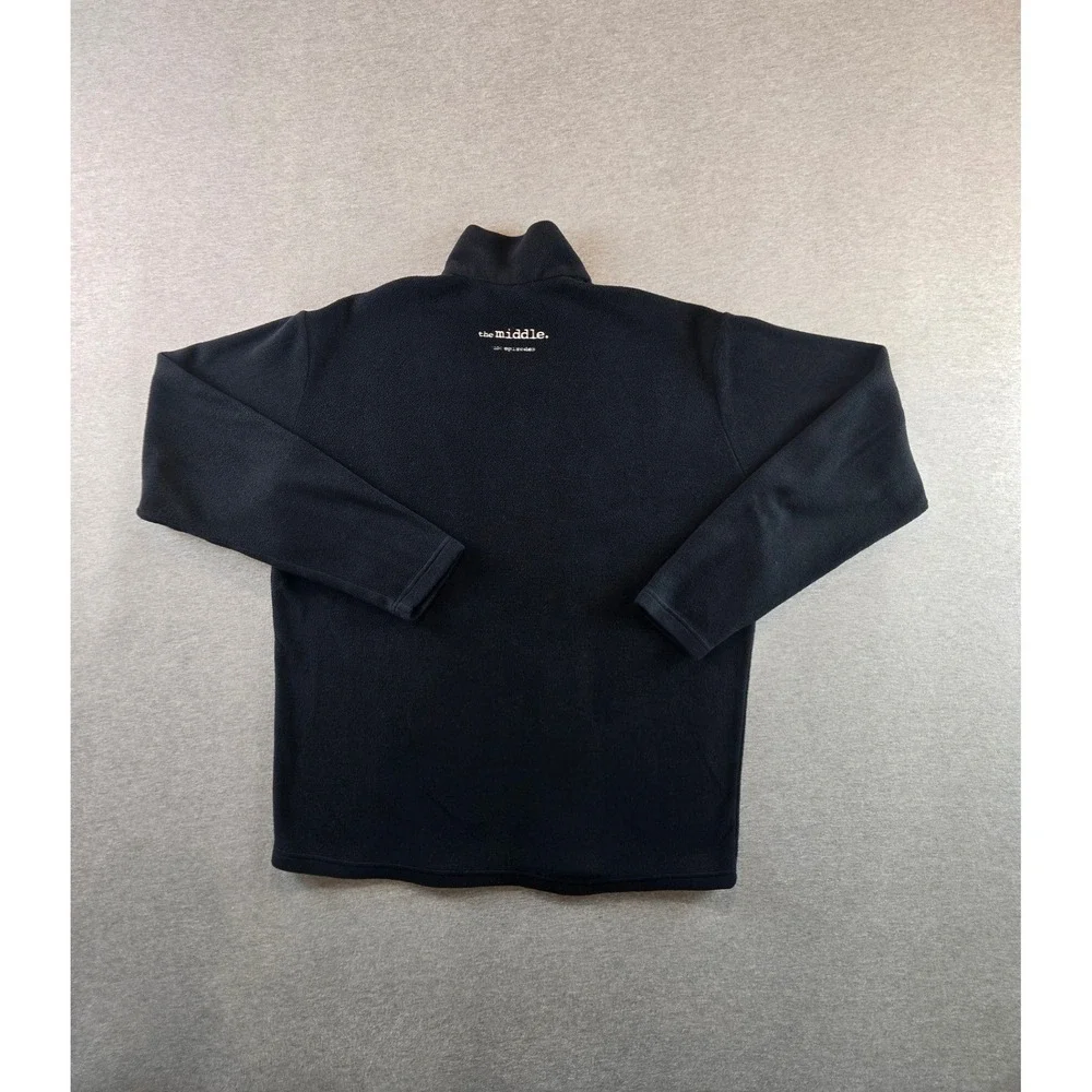 Patagonia Synchilla Quarter Zip Mens Large Black The Middle 100th Episode Fleece